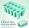 Mini Silicone Popsicle Mold, 10-cavity DIY Ice Pop Mold with Reusable Sticks,Homemade Popsicles Molds,Ice Cream Mold,Ice Pop Molds Maker (Green)